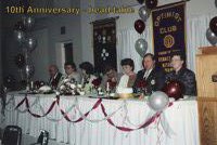 The head table at our 10th Anniversary Dinner Celebration